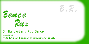 bence rus business card